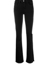 FRAME MID-RISE FLARED TROUSERS