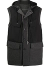 KENZO PADDED GILET STYLE COAT