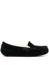 Ugg Ansley Womens Suede Slip On Loafers In Black