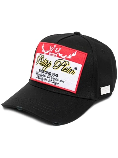 Philipp Plein Logo刺绣棒球帽 In Black