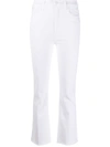 Mother The Weekender Fray Jeans In White In White