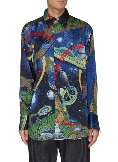 Angel Chen 'universe' Mixed Print T-shirt In Multi-colour