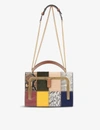 ANYA HINDMARCH PATCHWORK SMALL LEATHER POSTBOX BAG,R03664902