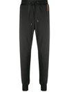 PAUL SMITH EMBROIDERED STRIPE TRIM TRACKPANTS