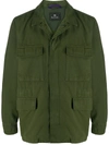 PS BY PAUL SMITH CONCEALED-FASTENING MILITARY JACKET