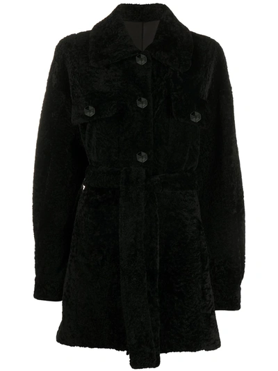 DROME SINGLE-BREASTED BELTED COAT 