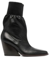 Kenzo Women's  Black Leather Ankle Boots