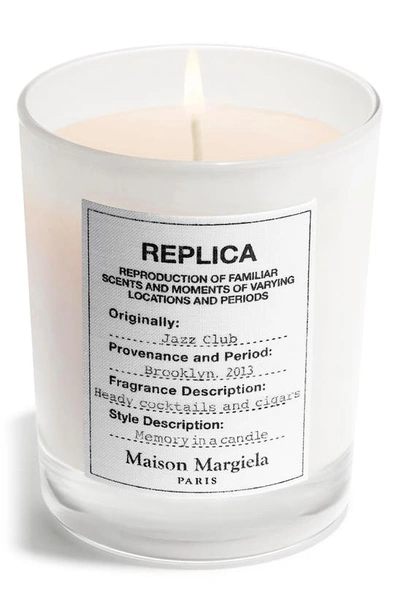 Maison Margiela 'replica' Jazz Club Scented Candle 5.8 oz/ 165 G In White