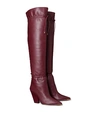 Tory Burch Lila Over-the-knee Scrunch Boot In Royal Burgundy