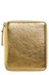 COMME DES GARÇONS METALLIC LEATHER WALLET,SA2100G