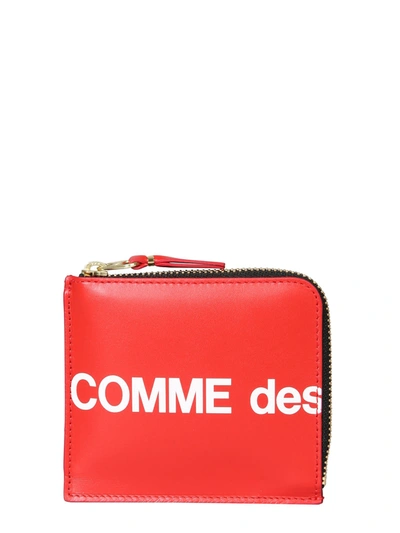 Comme Des Garçons Huge Wallet With Zip Unisex In Red