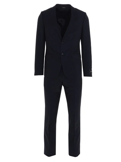 Z Zegna Suits In Blue