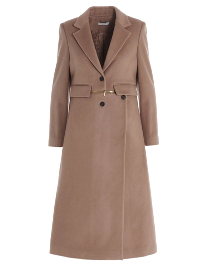 Besfxxk Zip Details Coat In Beige