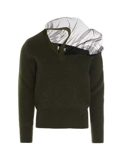 Maison Margiela Camioner Sweater In Green