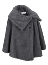 MAX MARA GREY ALPACA CAPE,11551309