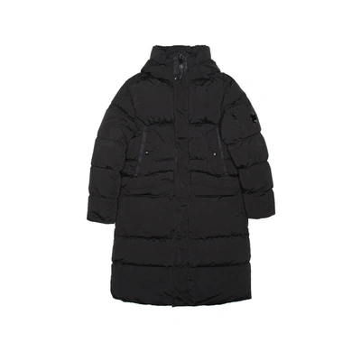 C.p. Company Long Down Jacket In Black