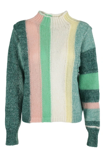 Tela Sweater In Verde Rosa