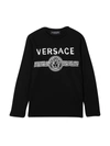 YOUNG VERSACE BLACK T-SHIRT,11550919