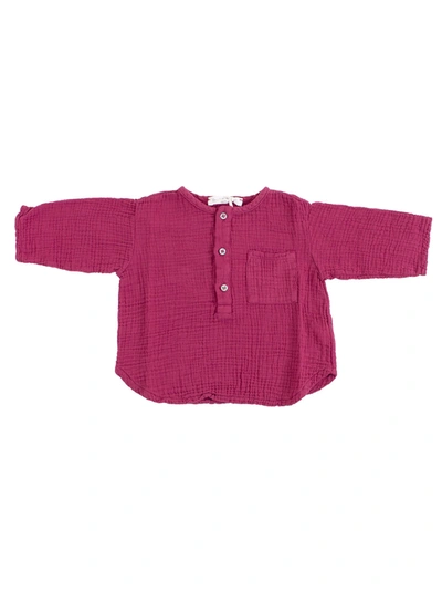 Zhoe & Tobiah Babies' Korean Newborn Shirt In Framboise