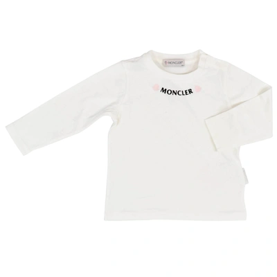 Moncler Babies' Cotton T-shirt In White