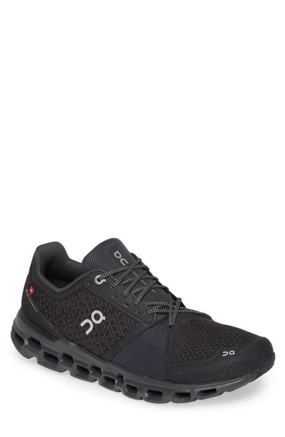 On Cloudstratus Mesh Running Trainers In Black/ Shadow