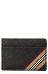 BURBERRY KIER STRIPE CARD CASE,8033074