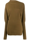 LOW CLASSIC HIGH NECK RIBBED JUMPER