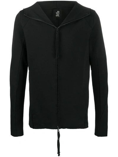 Thom Krom Hooded Zip-up Jacket In Black