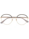 JIMMY CHOO JC267 ROUND-FRAME GLASSES