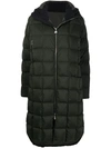 IENKI IENKI CORN QUILTED HOODED COAT