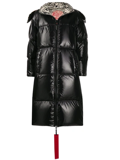 Peuterey Hooded Padded Coat In Black