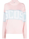 GCDS OVERSIZED INTARSIA LOGO KNIT JUMPER