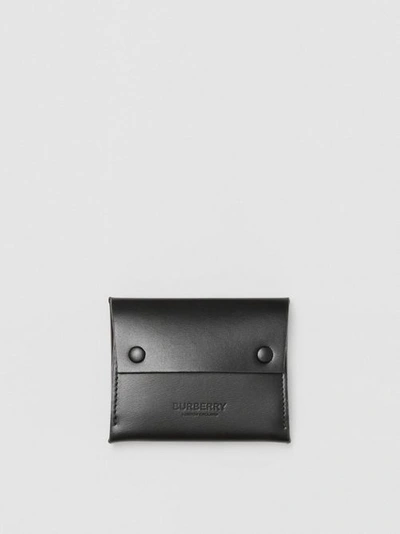 Burberry Leather Envelope Card Case In Black