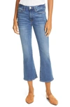 Frame Le Crop Mini Boot High Waist Jeans In Bonhill