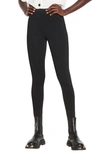 Sandro Yannick High Waisted Leggings In Black