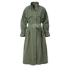 Aggi By Halewski Vanda Khaki Trench-coat In Khaki