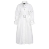 Aggi By Halewski Vanda White Milk Trench Coat In Trench