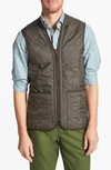 Barbour Polar Quilt Waist Zip Gilet In Green