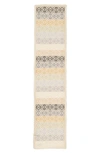 Loewe Fringed Printed Wool, Silk And Cashmere-blend Scarf In Neutral,multi-colour