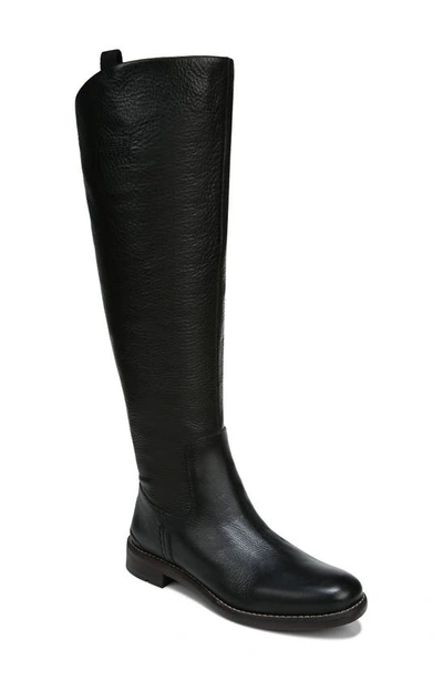 Franco Sarto Ldaya Wc Womens Leather Stacked Heel Knee-high Boots In Black