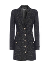 ALESSANDRA RICH ALESSANDRA RICH SEQUIN TWEED MINI DRESS