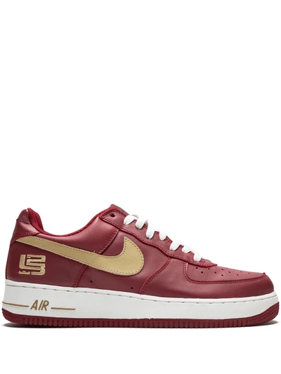 Nike Air Force 1 Trainers In Red