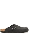 Birkenstock Boston Oiled Leather | Black In Black