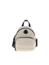 Moncler Mini Kilia Quilted Crossbody Backpack In White