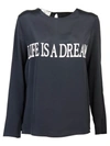 ALBERTA FERRETTI LIFE IS A DREAM BLOUSE IN BLACK