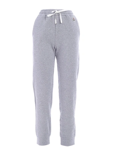 Moncler Logo Sweatpants In Grey