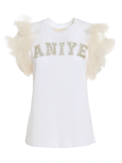 Aniye By Silky T-shirt Logo In White