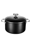 Le Creuset 6.3-quart Toughened Nonstick Pro Stock Pot In Black
