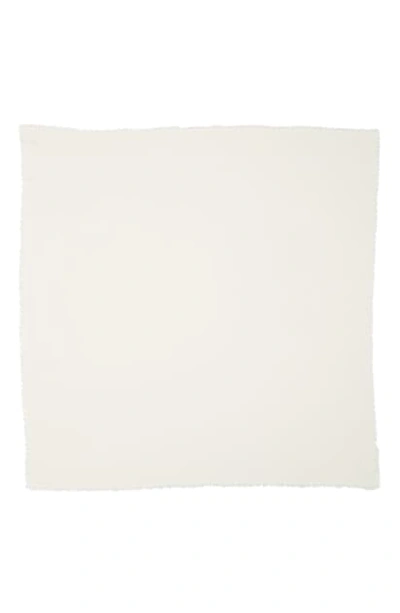 Gucci Ataria Gg Logo Jacquard Silk & Wool Scarf In White