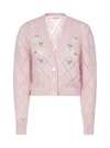 ALESSANDRA RICH ALESSANDRA RICH FLORAL EMBROIDERED CARDIGAN